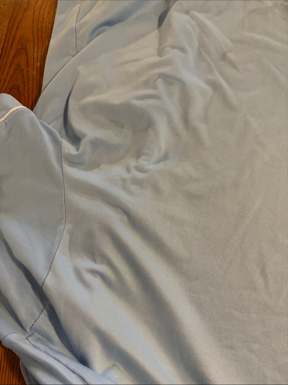 Gap Light Blue Short Sleeve PJ Set with White Piping, Large - Picture 10 of 16
